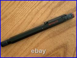 Rotring 600 Fountain Pen Black F Nib / Made in Germany Knurled Grip / very rare