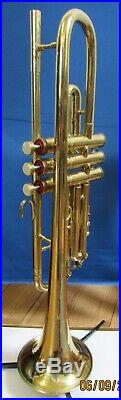 Rudy Muck 32-m Dallas London, Vintage Pro Level B Flat Trumpet Very Rare Horn