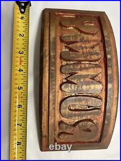 Rummy brass printing plate very rare Soda pop advertisement