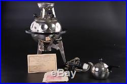 Russian Brass Sputnik VTG Samovar Space Era Very Rare NOS Full Set