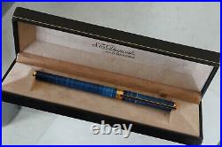 S. T. DUPONT CLASSIQUE Roller Ball VERY RARE Blue waves Boxed and pristine