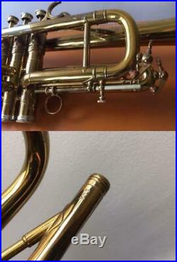 SELMER Trumpet Balanced Model 1953 Vintage Very Rare With Hard Case Used 2-022