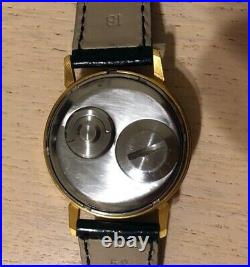 SLAVA TRANSISTOR (tranzistor) very rare tuning fork gold plated USSR wristwatch