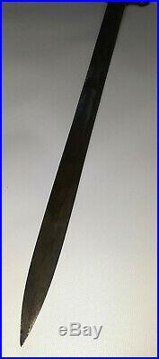 Sardinian Italian Short Sword Brass Handle Very Rare Antique