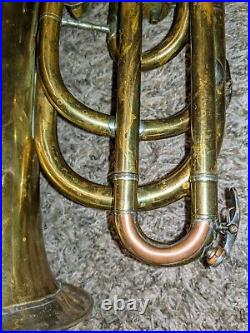 Schuster C/Bb Bass Trumpet c. 1880 Very Rare and Playable Collector's Item