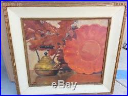 Signed Original early Irion Shields The Brass Kettle 1935 Very Rare Still Life