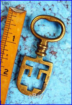 Skeleton Key Very Rare Brass Type Antique Old Scottish Latch Key Victorian