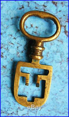 Skeleton Key Very Rare Brass Type Antique Old Scottish Latch Key Victorian
