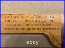 Slide Rule Ruler Gauge Rare Vintage Very Unusual Shape Antique Circa 1920 Unused