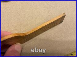 Slide Rule Ruler Gauge Rare Vintage Very Unusual Shape Antique Circa 1920 Unused