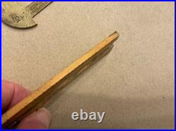 Slide Rule Ruler Gauge Rare Vintage Very Unusual Shape Antique Circa 1920 Unused
