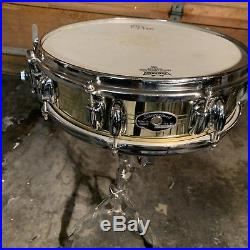 Slingerland snare drum, 1970s Buddy Rich Brass 4x14 Very Rare