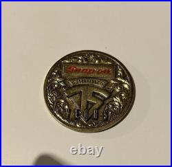 Snap-on Tools 75th Anniversary Commemorative Coin Medallion Brass Very Rare