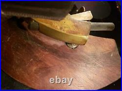Specialty brass shoulder wood plane very cool unique rare plane