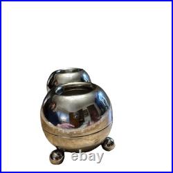 Starlite Candle Sphere Vintage MCM Chrome Brass Sputnik With Brochure Very Rare