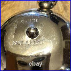 Starlite Candle Sphere Vintage MCM Chrome Brass Sputnik With Brochure Very Rare