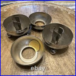 Starlite Candle Sphere Vintage MCM Chrome Brass Sputnik With Brochure Very Rare