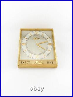 Super rare desk clock from Mido. Very heavy brass case