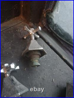 Superb Pair Of Art Deco Chrome Plated Taps Heavy Brass Very Rare Item & Design