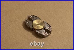 Superconductor Bar Fidget Spinner with Brass Buttons Very Rare EDC