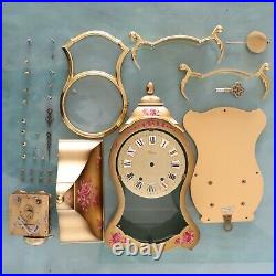 Swiss ELUXA Vintage Wall Mantel Clock + Console Neuchatel VERY RARE! XXL! Chime