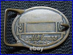 TECH ETHER x VON WEST BUFFALO WOOD BRASS HIPPIE BELT BUCKLE! VINTAGE! VERY RARE