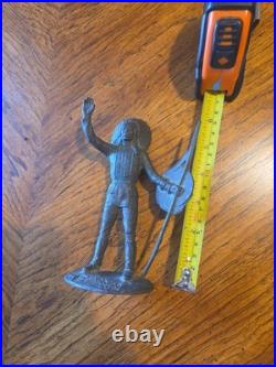 TIFFANY NEW YORK Solid Brass Sculpture THE CHIEF Indian By Ralph McCoy Very Rare