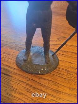 TIFFANY NEW YORK Solid Brass Sculpture THE CHIEF Indian By Ralph McCoy Very Rare