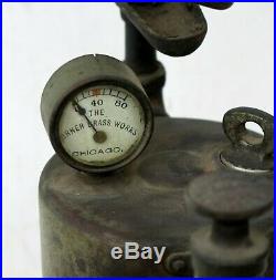 TURNER BRASS WORKS No. 40D Pressure Gauge One Quart Blow Pipe c1903 VERY RARE