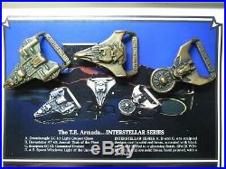 Tech Ether Armada Interstellar Belt Buckles Vintage! Very Rare Lot Of 3! Bonuses