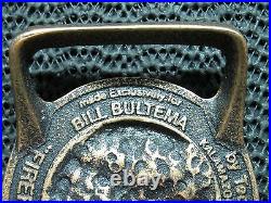 Tech Ether Firefighter Belt Buckle! Vintage! Very Rare! Bill Bultema! Usa! Brass