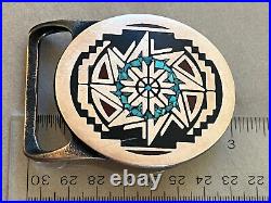 Tech Ether Guild Brass Turquoise Belt Buckle TAMA Very Rare / Limited