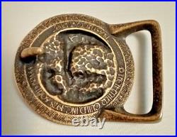 Tech Ether Guild Bristlecone Pine Brass Belt Buckle 1978 Very RARE Tech Ether Guild Bristlecone Pine Brass Belt Buckle 1978 Very RARE