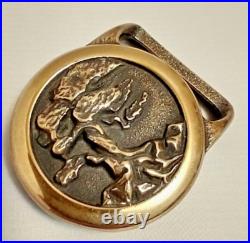 Tech Ether Guild Bristlecone Pine Brass Belt Buckle 1978 Very RARE