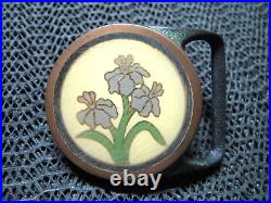 Tech Ether Guild Iris Brass Hippie Belt Buckle! Vintage! Very Rare! 1983! USA