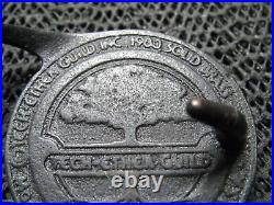 Tech Ether Guild Iris Brass Hippie Belt Buckle! Vintage! Very Rare! 1983! USA