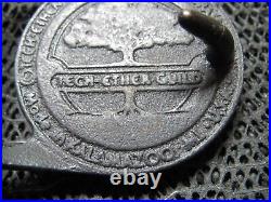 Tech Ether Guild Iris Brass Hippie Belt Buckle! Vintage! Very Rare! 1983! USA