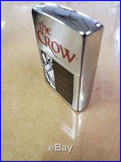 The Crow Zippo Lighter Chrome 1996 NEW VERY RARE