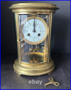 Tiffany & Co Very Rare France Antique Carriage Elepsic Clock In Bronze Chimes