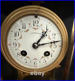 Tiffany & Co Very Rare France Antique Carriage Elepsic Clock In Bronze Chimes