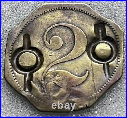 Token Paloma 2 Reales Venezuela Very Rare countermarked