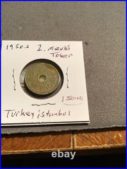 Turkey Istanbul Tunnel Tran. Subway 2. Mevki Subway Brass Token Very Rare