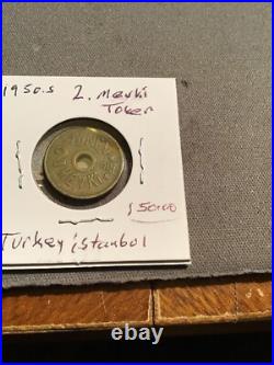 Turkey Istanbul Tunnel Tran. Subway 2. Mevki Subway Brass Token Very Rare