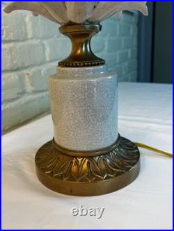 Two Pineapple Lamps Stone and Brass, Artisan Masterpieces, Very rare