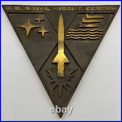 U. S. Naval Missile Center Very Heavy Metal (Bronze Or Brass) Plaque Rare Z5