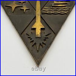 U. S. Naval Missile Center Very Heavy Metal (Bronze Or Brass) Plaque Rare Z5