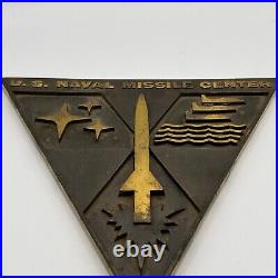 U. S. Naval Missile Center Very Heavy Metal (Bronze Or Brass) Plaque Rare Z5