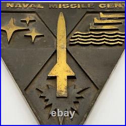 U. S. Naval Missile Center Very Heavy Metal (Bronze Or Brass) Plaque Rare Z5