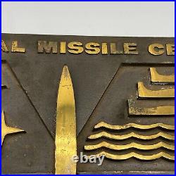 U. S. Naval Missile Center Very Heavy Metal (Bronze Or Brass) Plaque Rare Z5