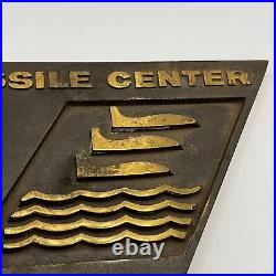 U. S. Naval Missile Center Very Heavy Metal (Bronze Or Brass) Plaque Rare Z5